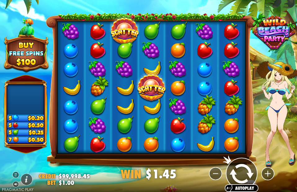 Wild Beach Party - Scatter Symbols