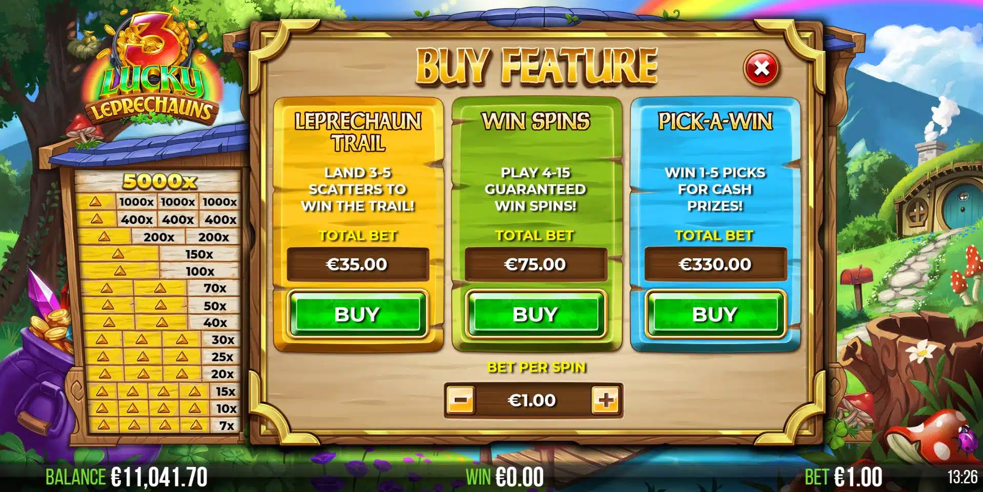 3 Lucky Leprechauns Bonus Buy