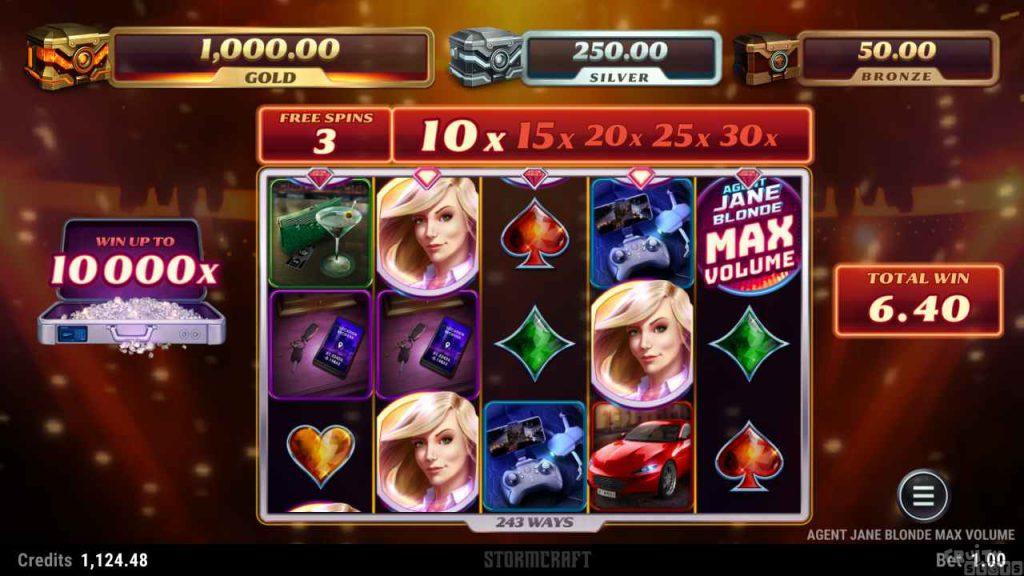 Agent Jane Blonde Max Volume Free Spins