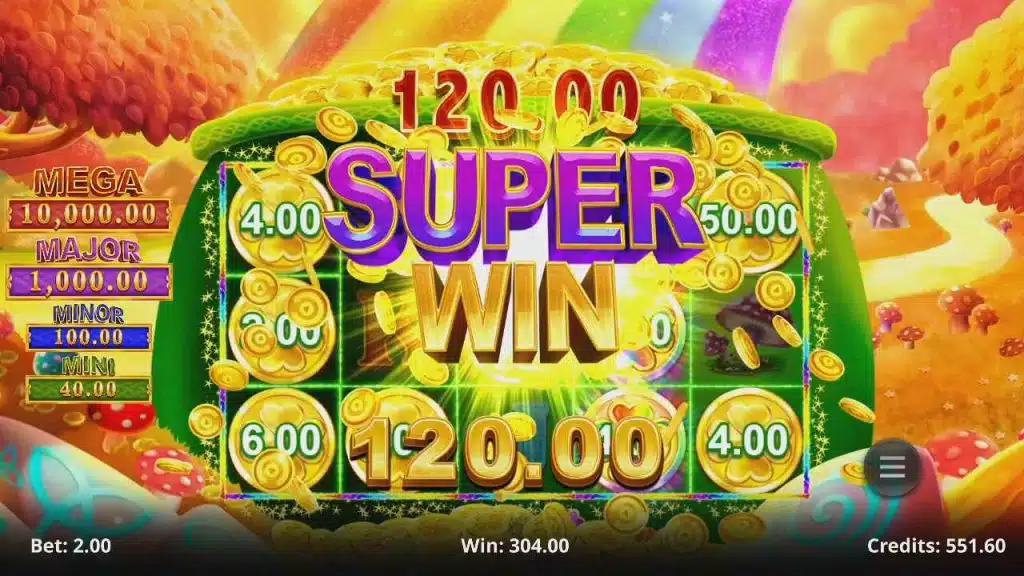 Mega Riches Free Spins Big Win Screenshot