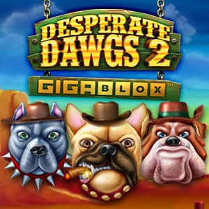Desperate Dawgs 2 Gigablox Slot Logo