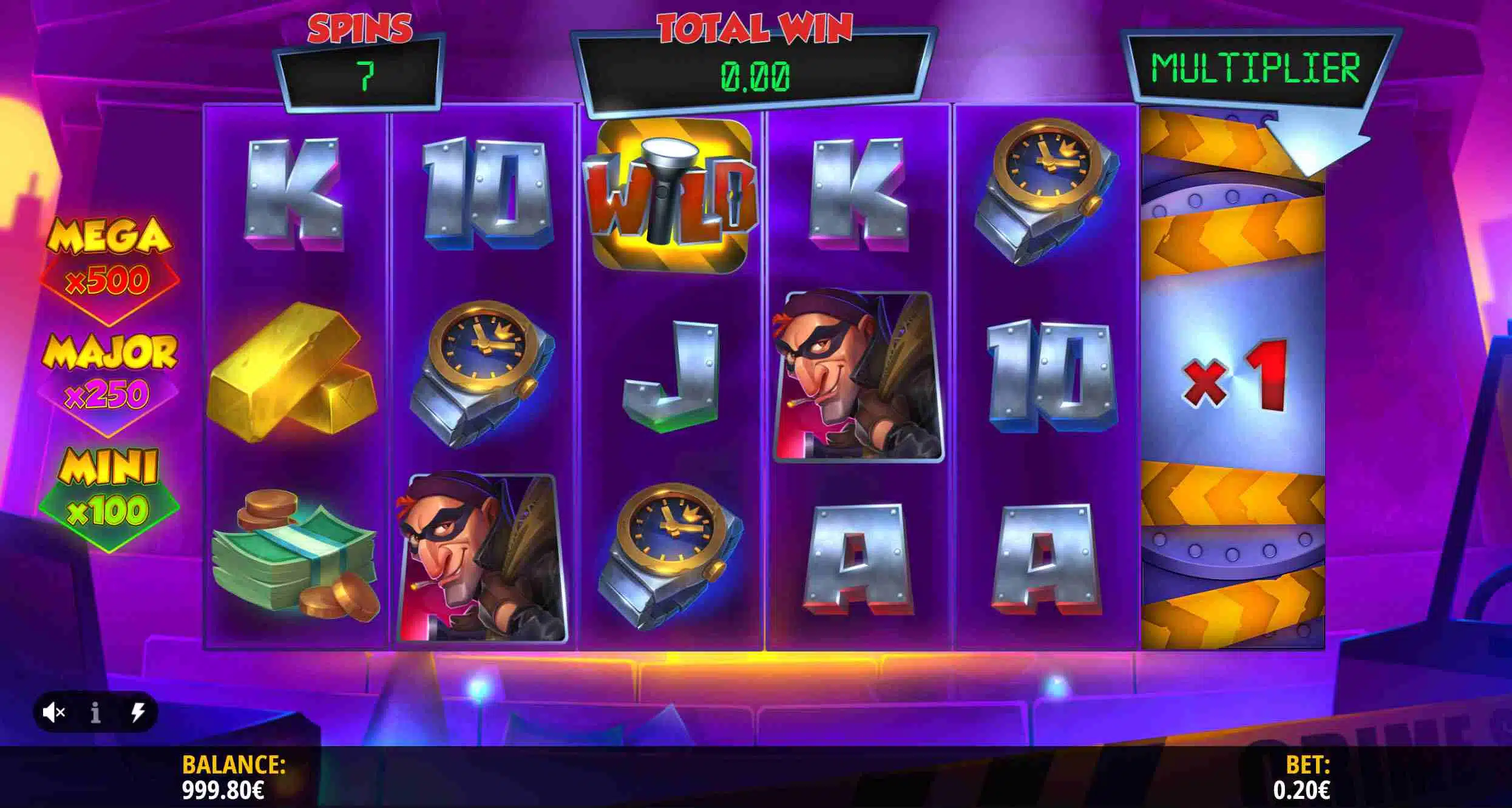Diamond Heist Hold & Win Free Spins