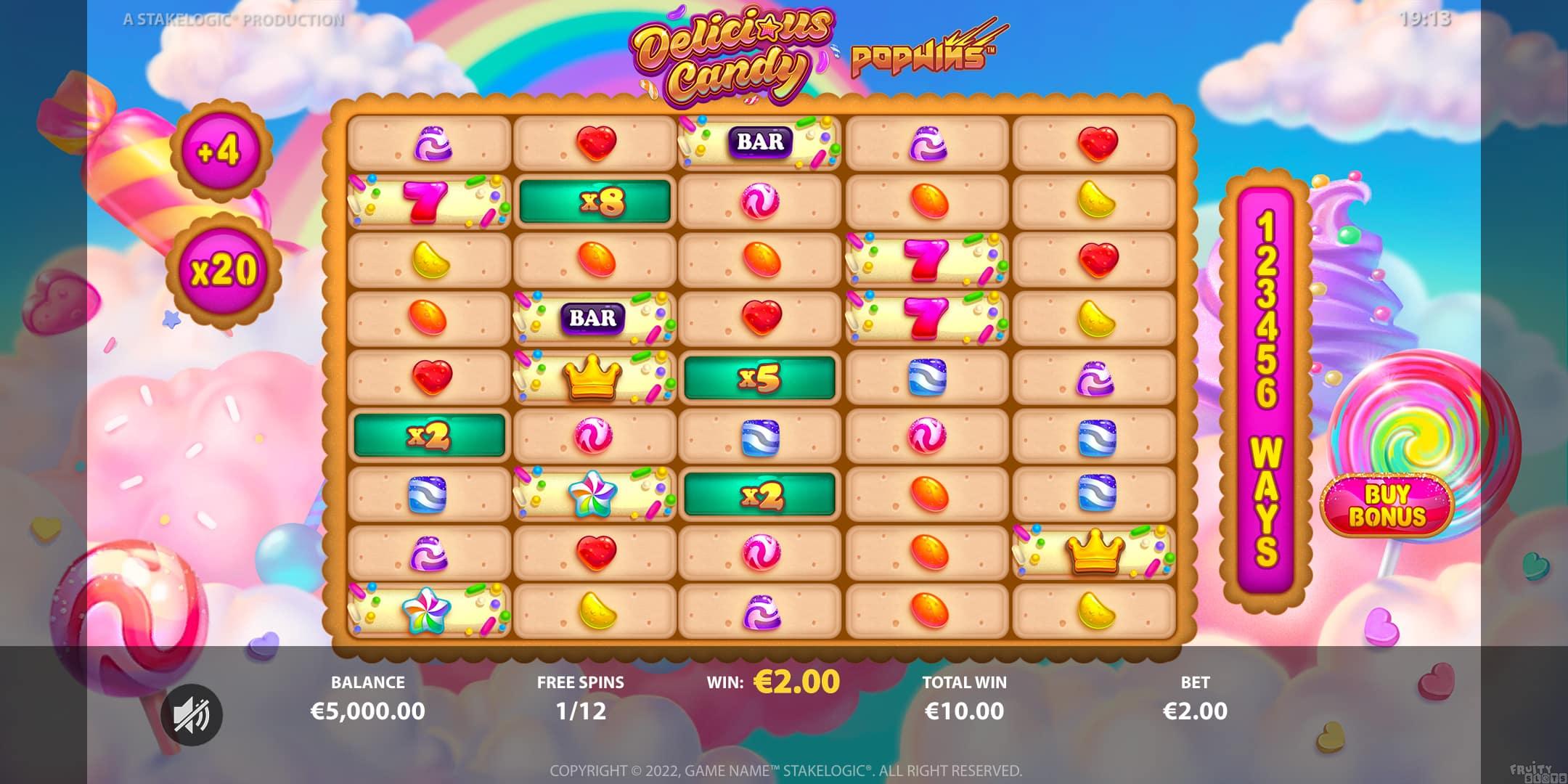 Delicious Candy PopWins Free Spins