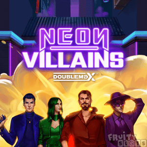 Neon Villains DoubleMax Slot Logo