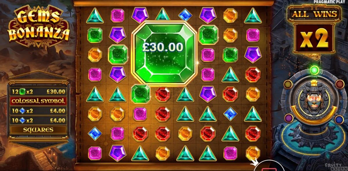 Gems Bonanza Slot Gameplay