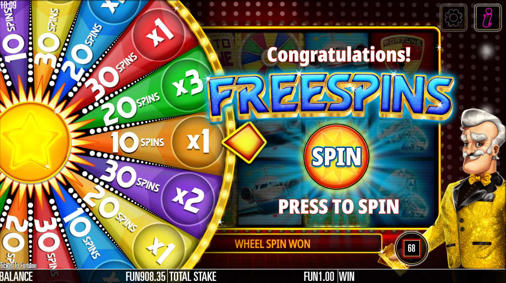 Ticket to Fortune Wheel of Fortune