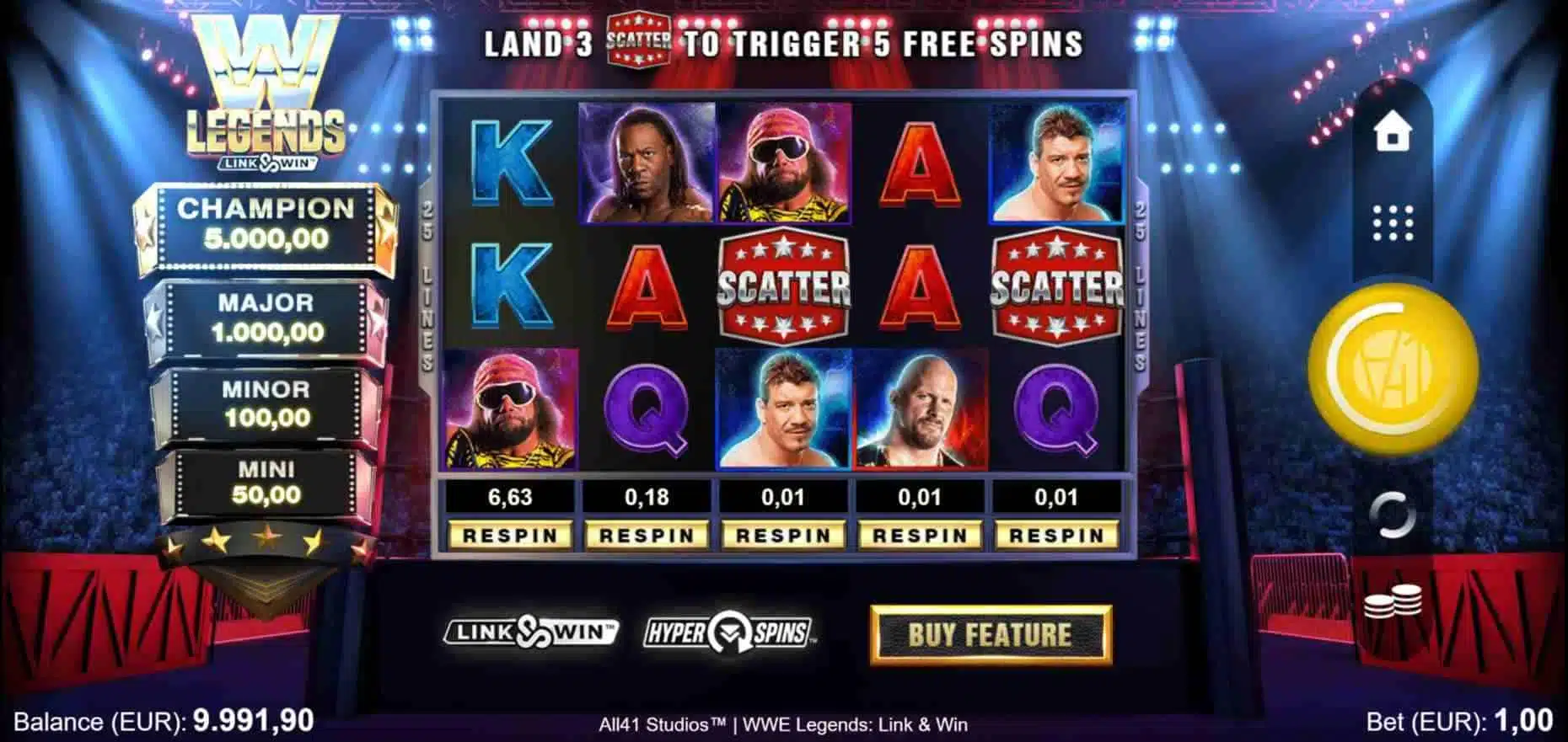 WWE Legends: Link & Win | Fruity Slots