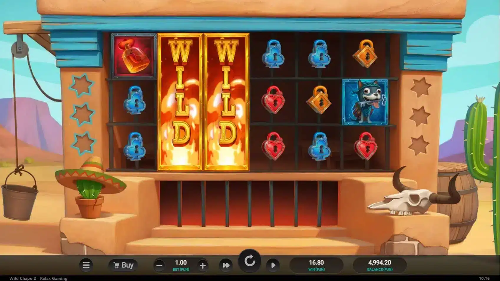 Wild Chapo 2 Wild Re-Spin Feature