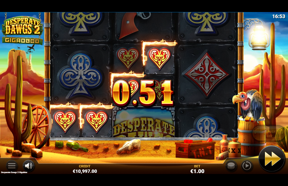 Desperate Dawgs 2 Gigablox Big Win