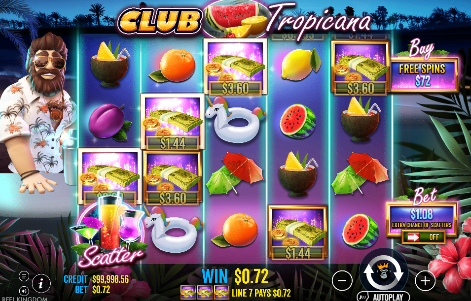 Club Tropicana Big Win