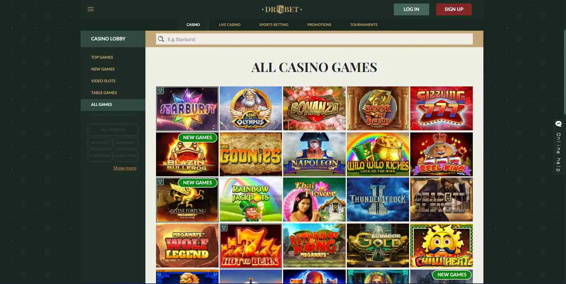 Dr Bet Casino Slots