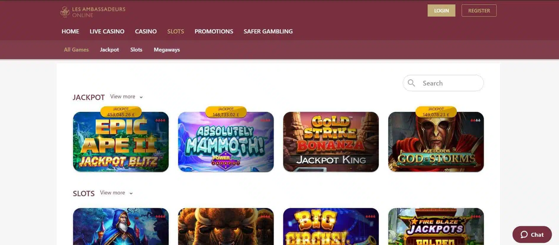 Les Ambassaduers Slots