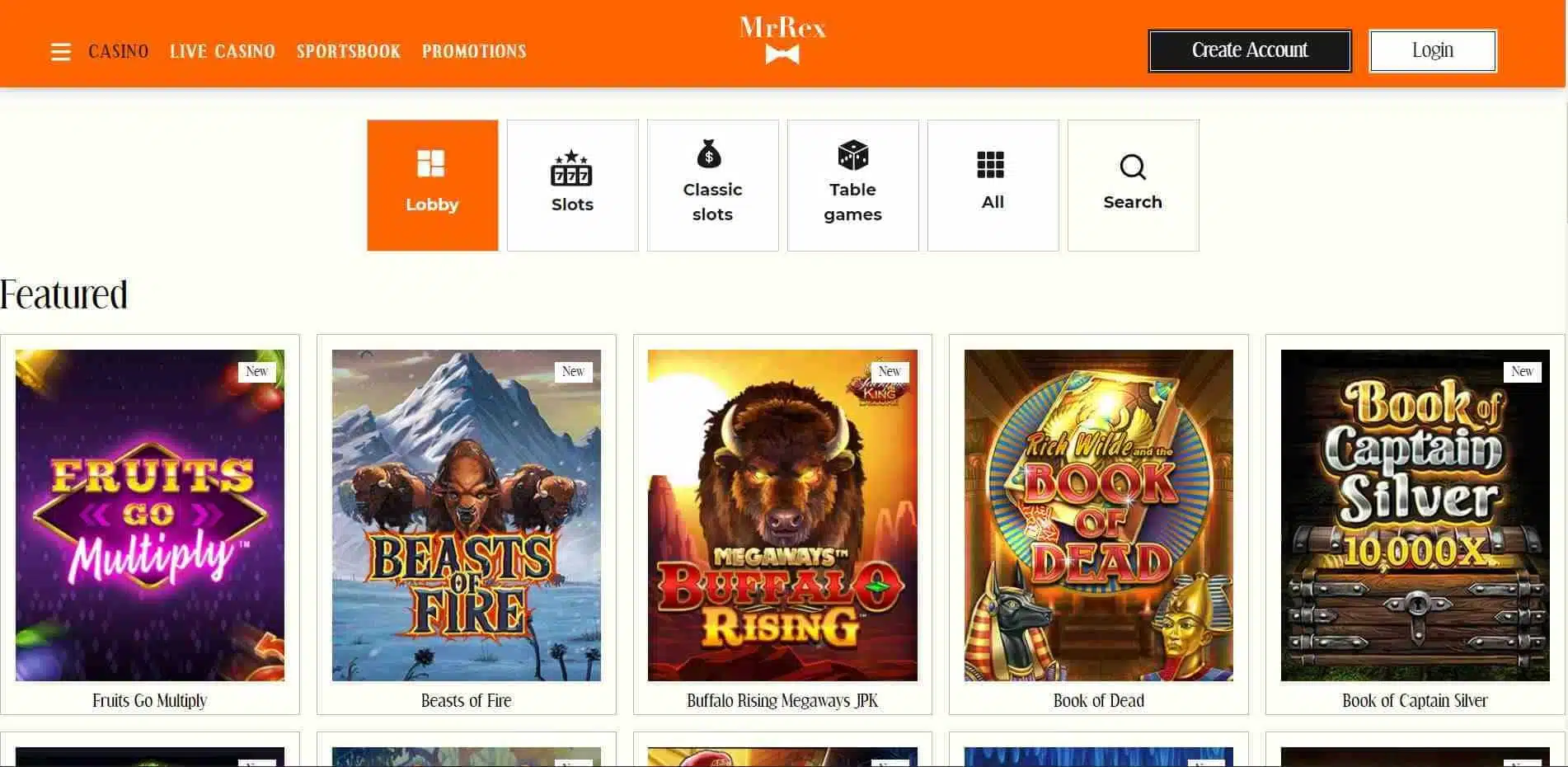 Mr Rex Casino Slots