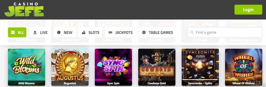 Casino Jefe Casino Homepage