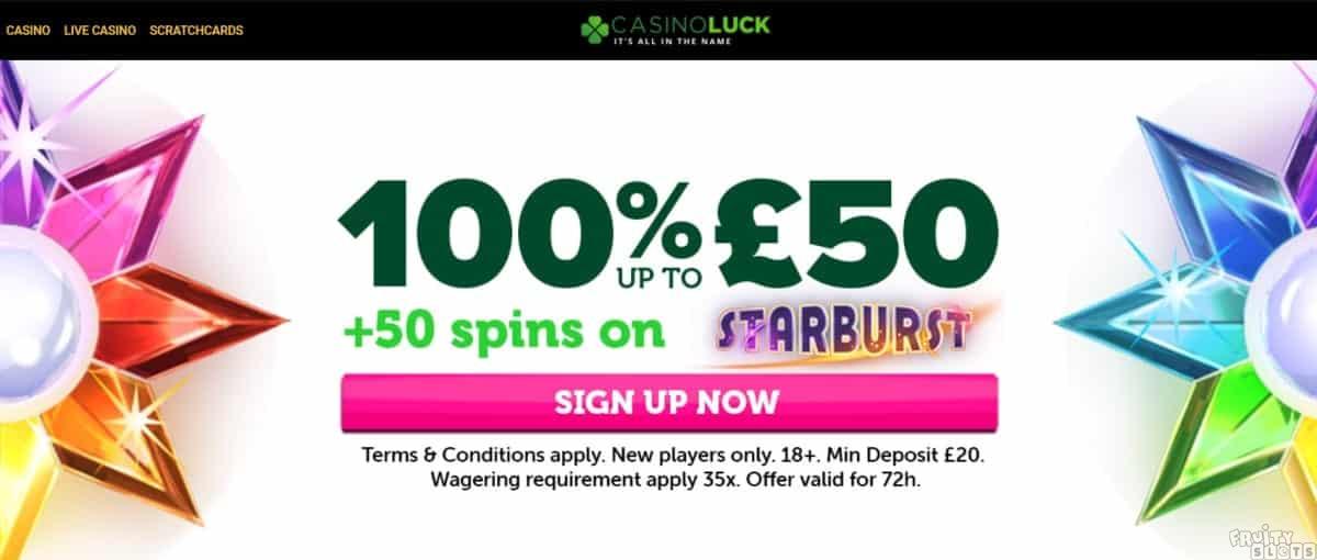 Casino Luck Welcome Offer
