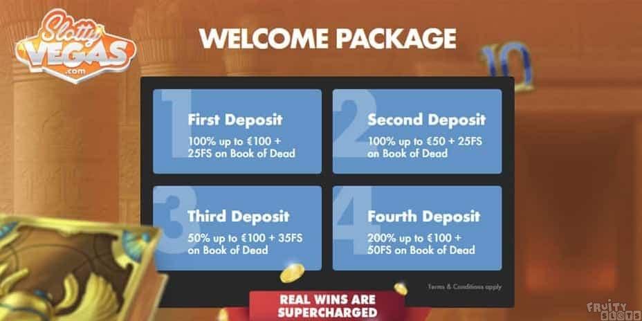 Slotty Vegas Casino Welcome Offer