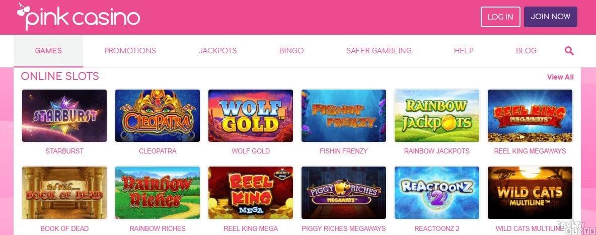 Pink Casino Slots And Games