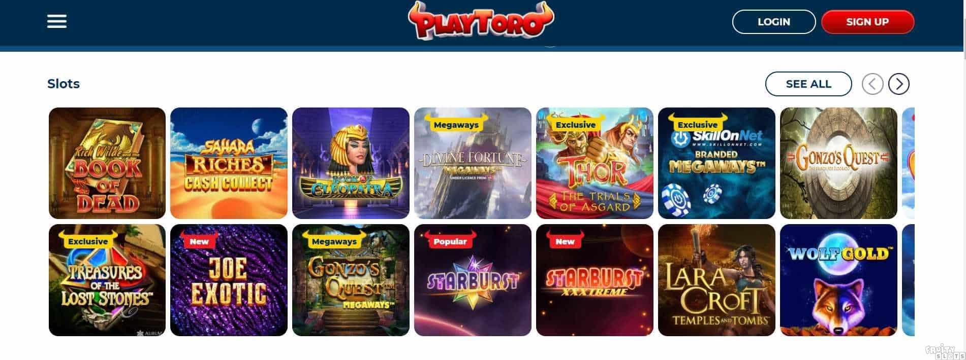 PlayToro Casino Slots