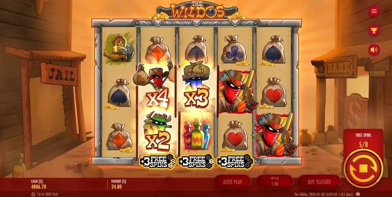 The Wildos Free Spins