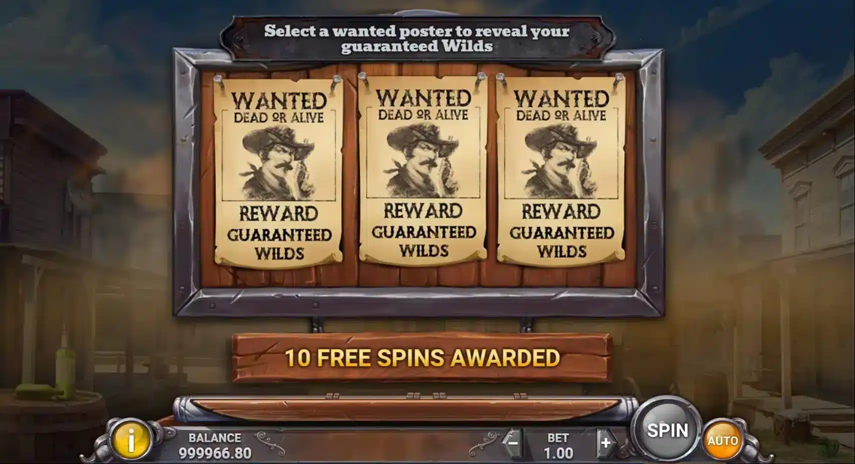 Wild Bandolier Free Spins Pick Feature
