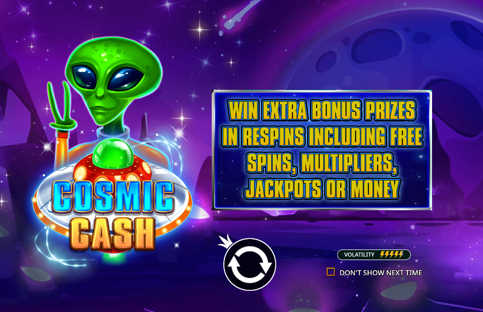 Cosmic Cash > Welcome Page
