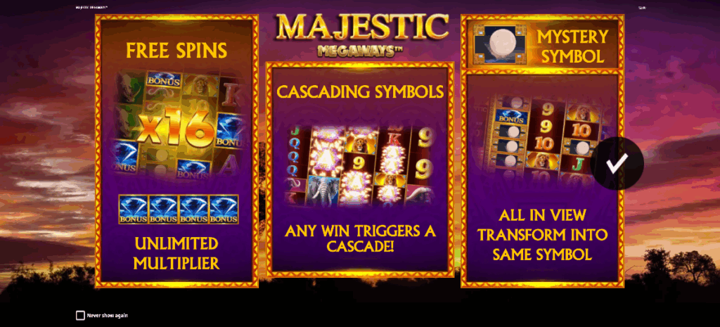 Majestic Mysteries Welcome Page