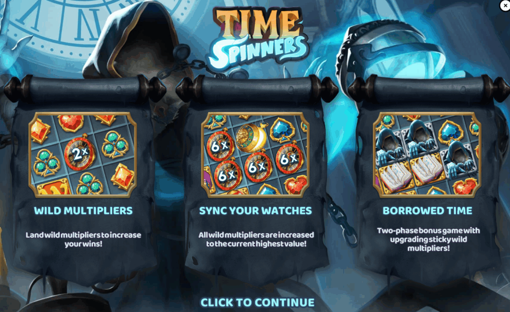 Time Spinners Welcome Page