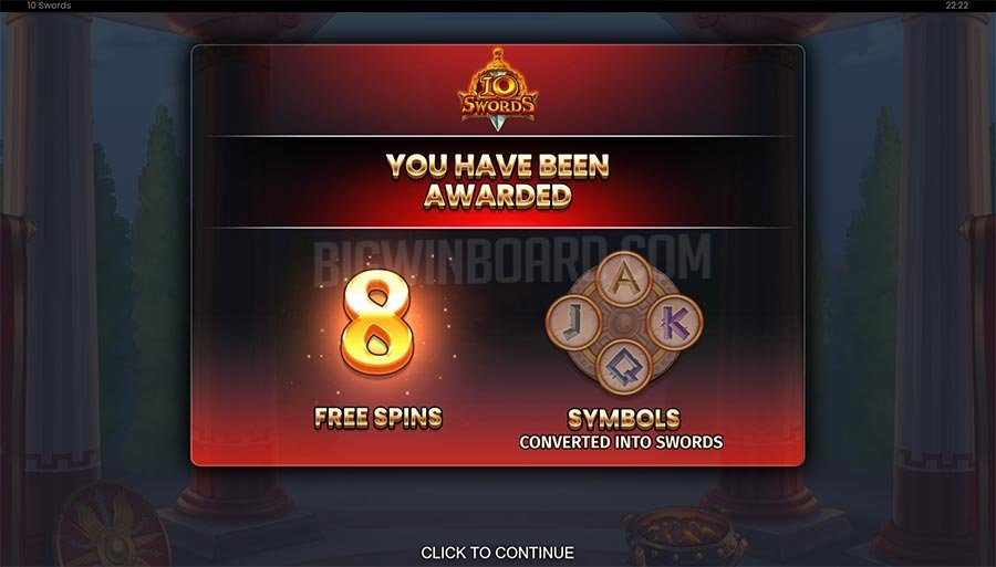 10 Swords Free Spins