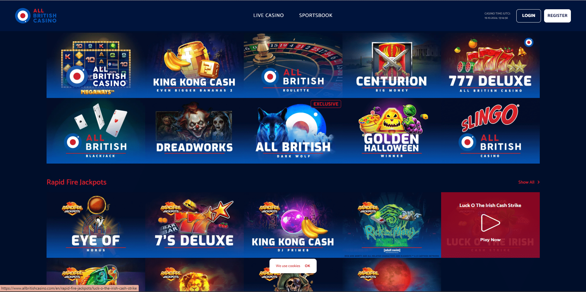 All british casino homepage