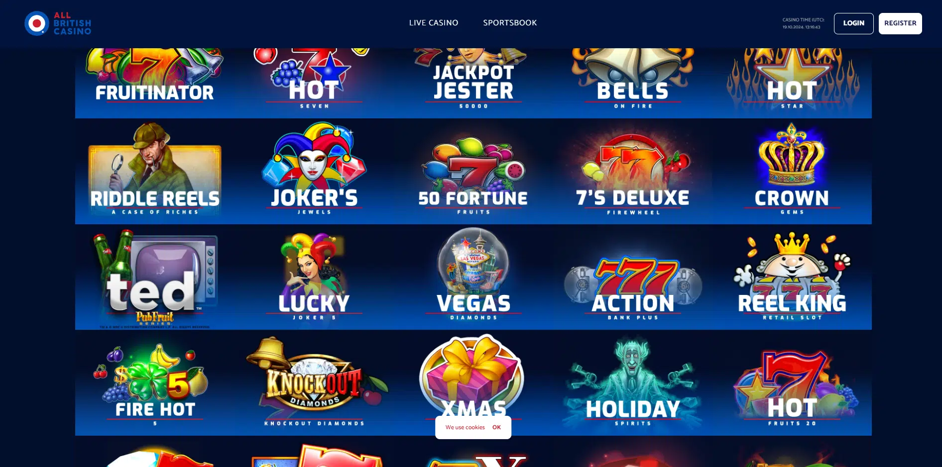 All british casino slots