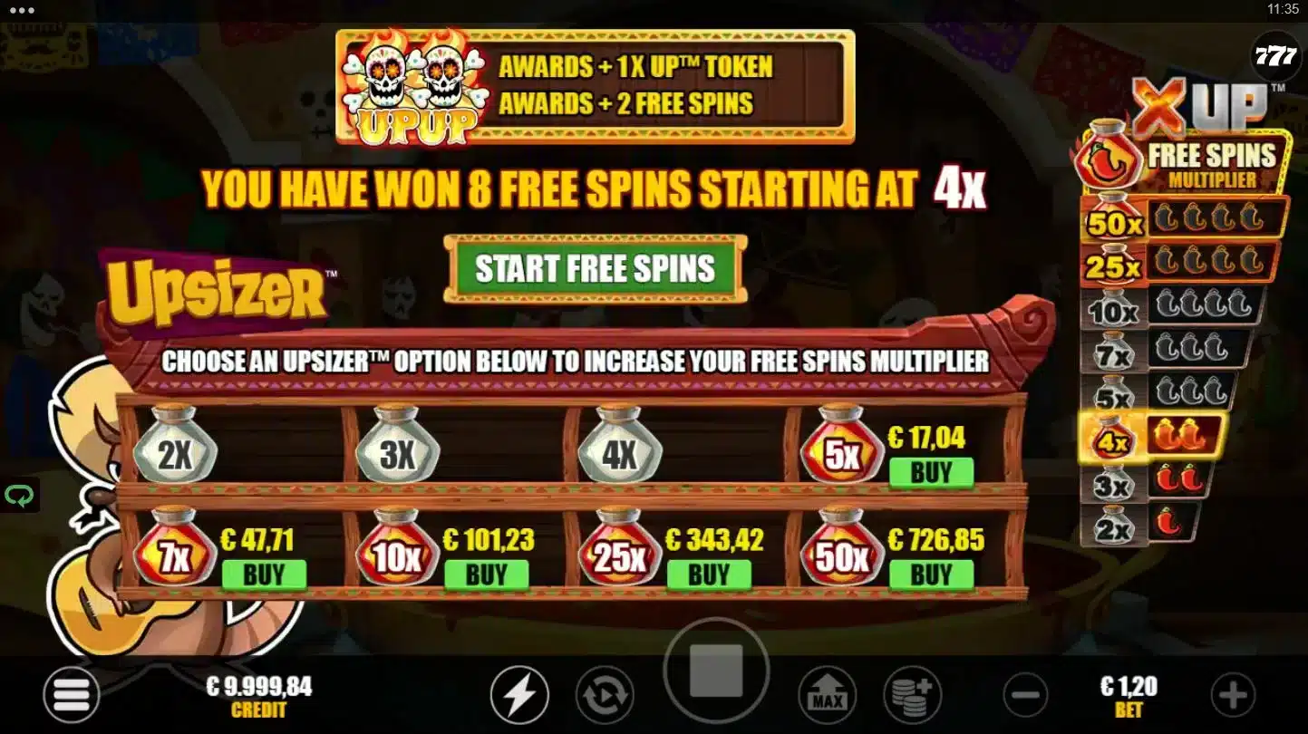Chili Bonanza XUP Upsizer Feature