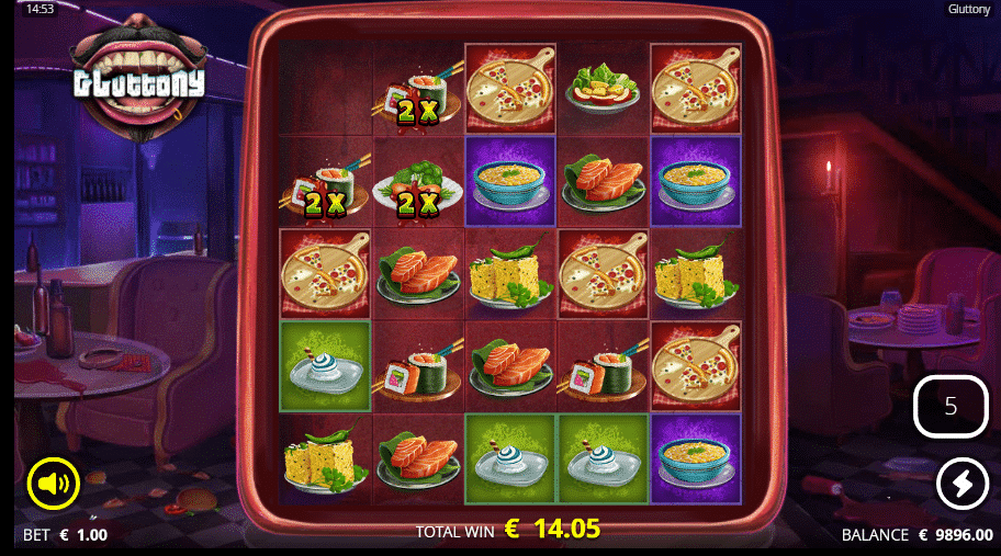 Gluttony Slot Free Spins