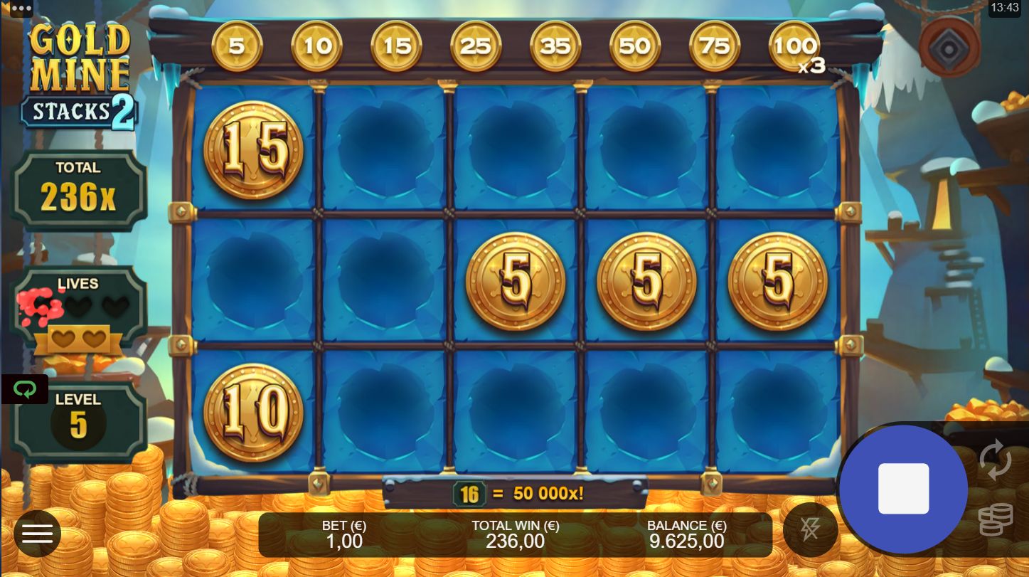 Gold Mines Stacks 2 Free Spins