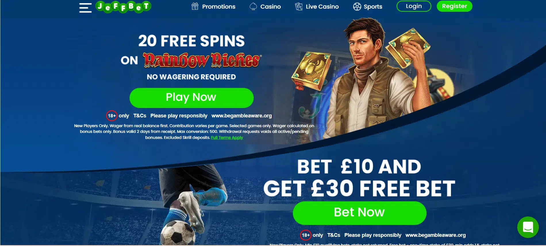 Jeffbet Casino Offers