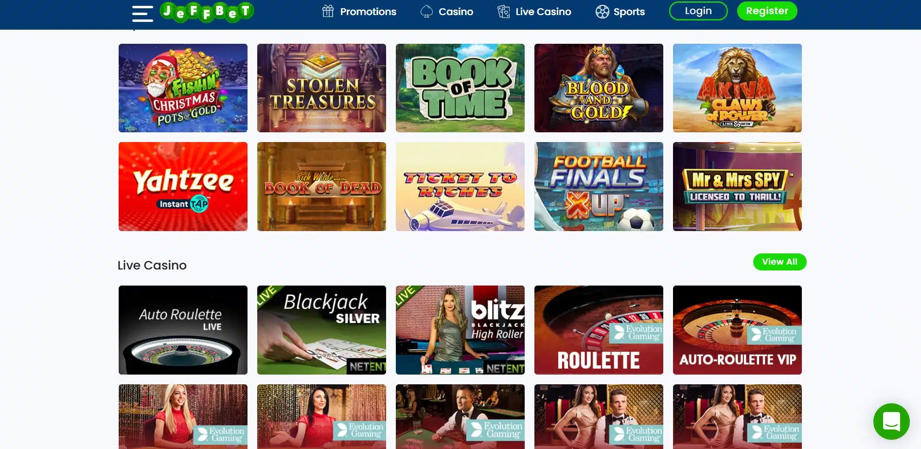 Jeffbet Casino Slots