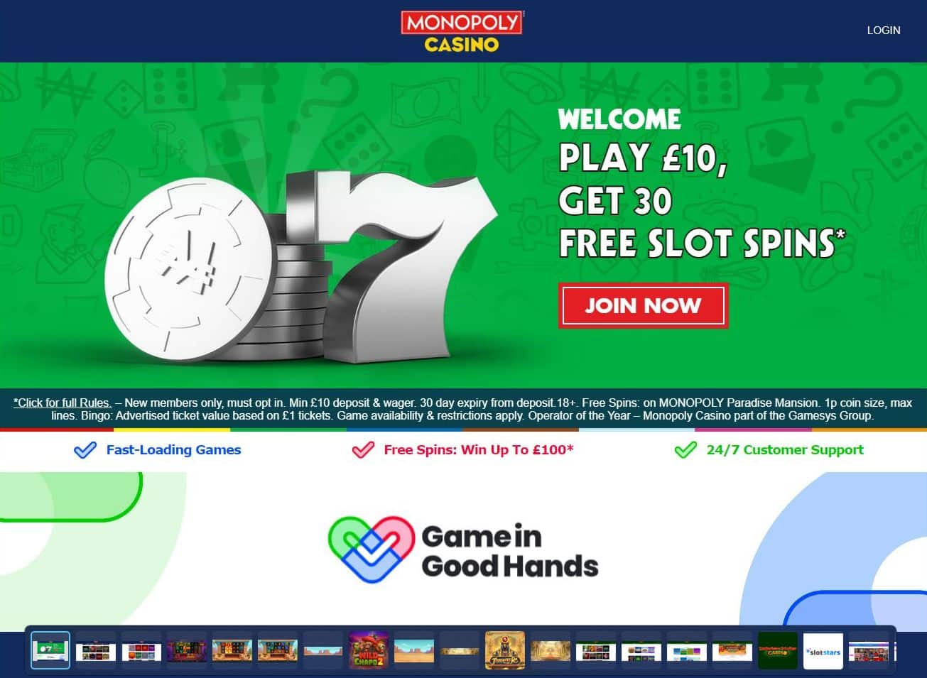 Monopoly Casino Homepage 01