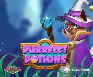 Purrfect Potions Slot Logo