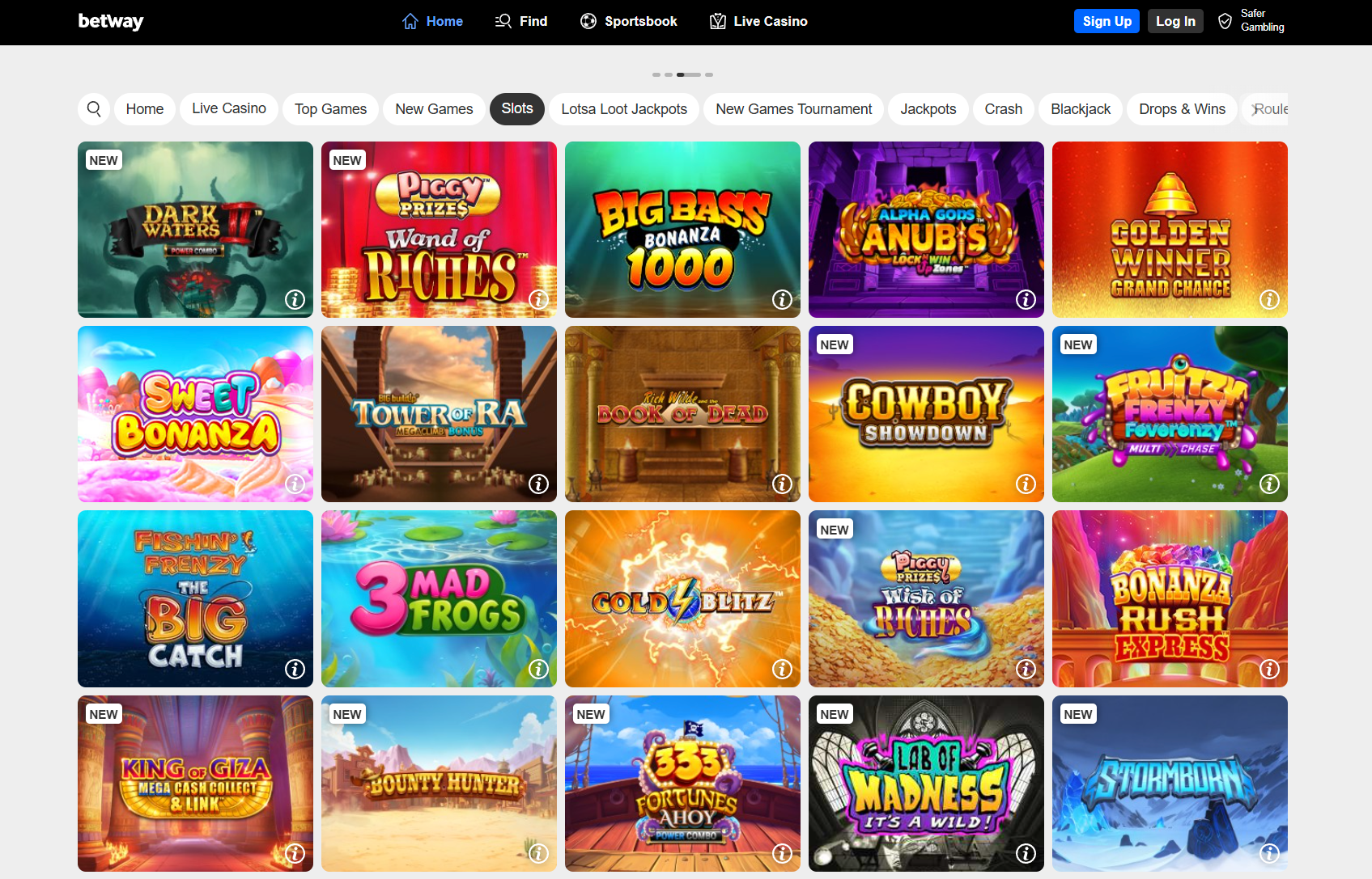 slots betway