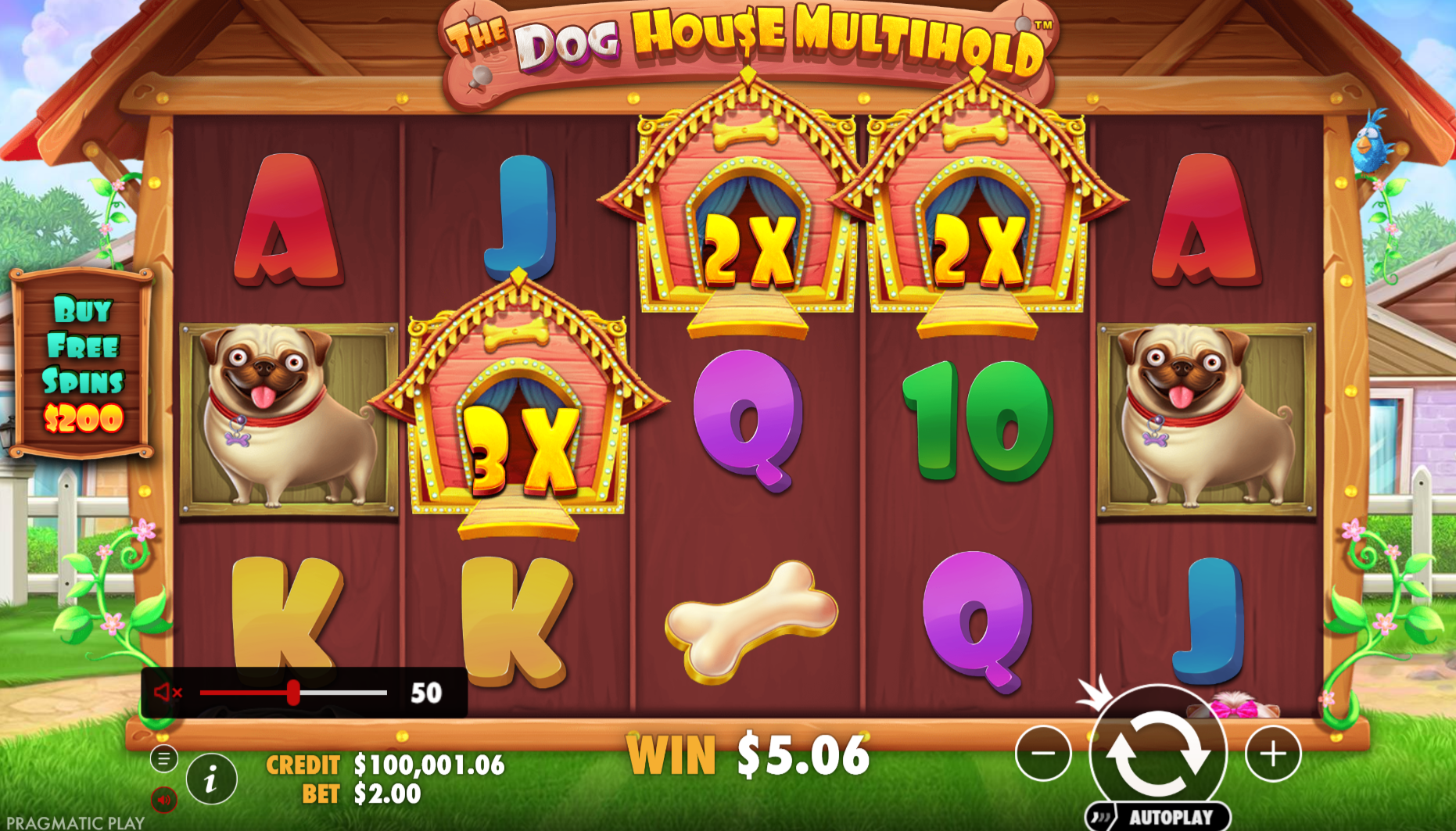 The Dog House Multihold multi-grid feature