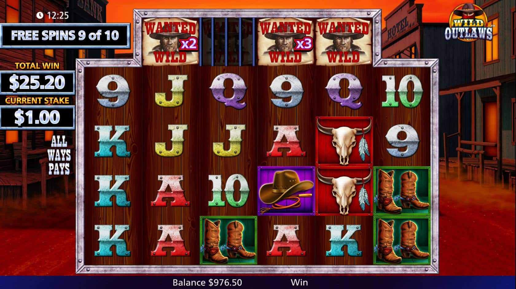 Wild Outlaws Free Spins