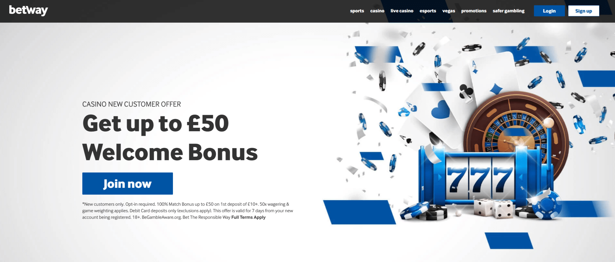 betway casino welcome offer