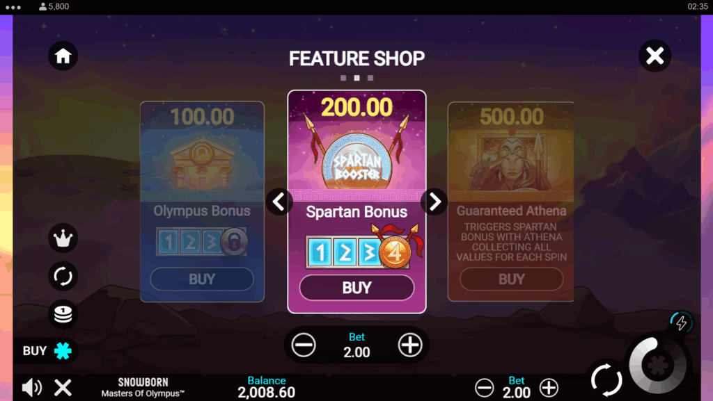 Bonus Features & Free Spins on masters of olympus slot