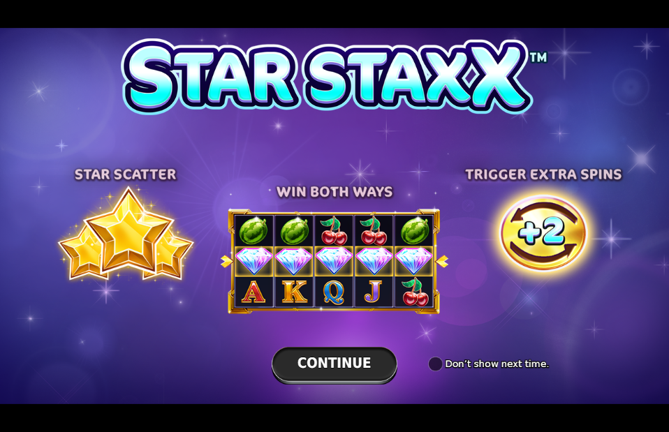 Star Staxx Welcome Page