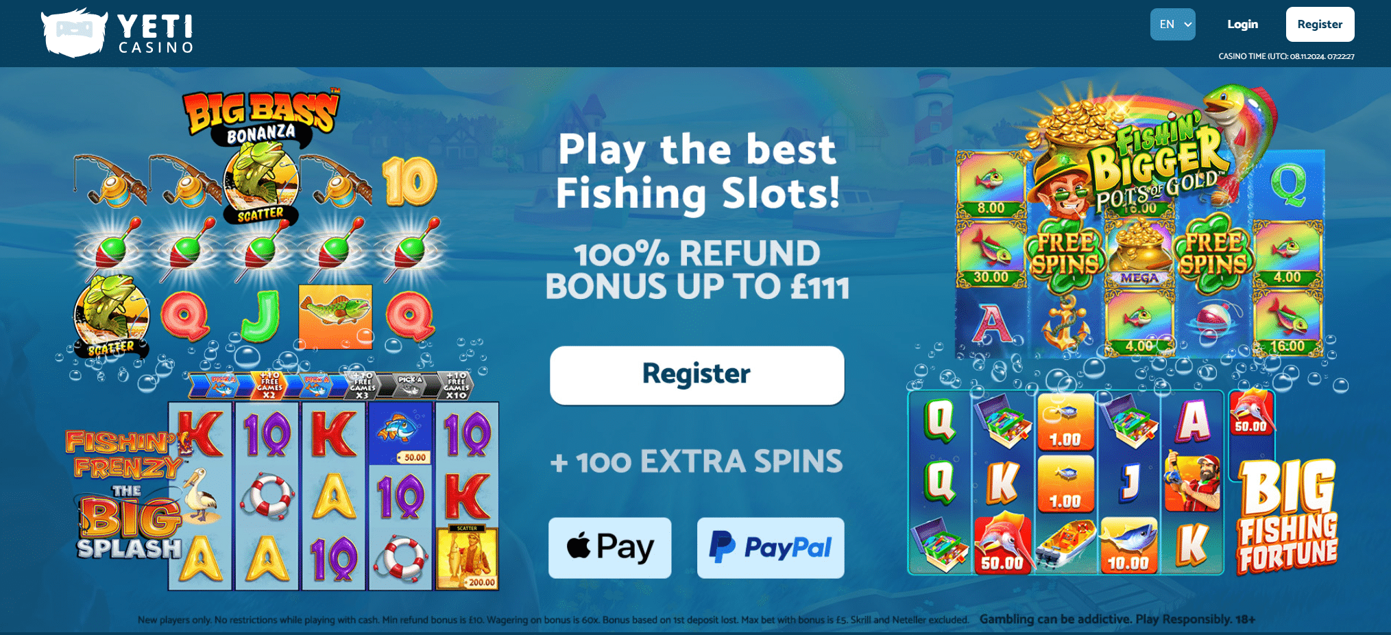 yeti casino welcome offer