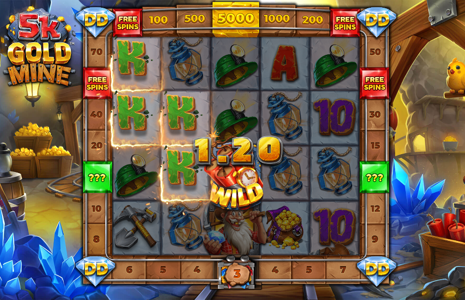 5K Gold Mine Dream Drop Big Win