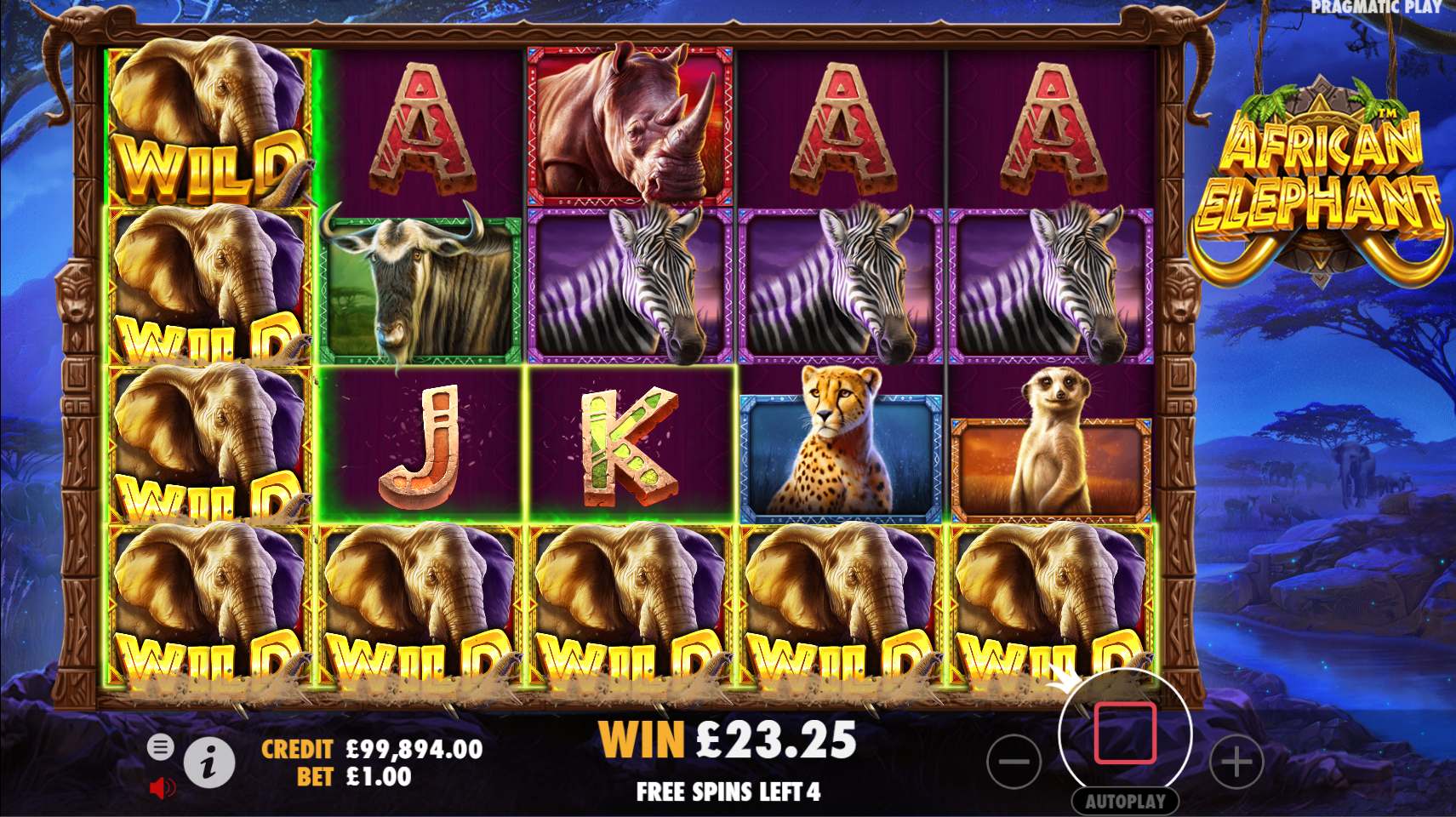 African Elephant Free Spins