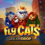 Fly Cat$ Dream Drop Slot Logo