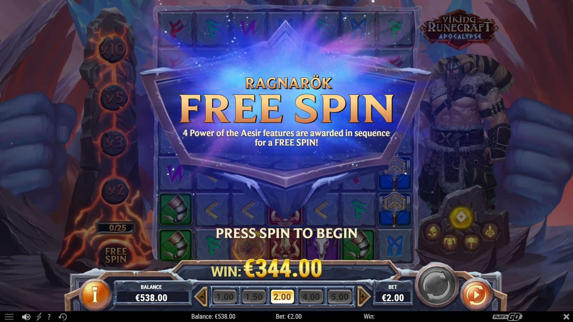 Viking Runecraft Apocalypse Ragnarok Free Spin
