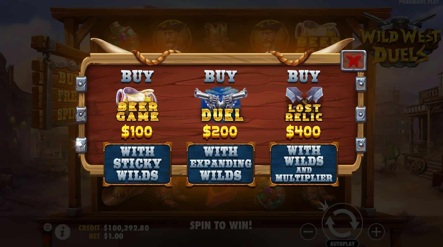 Wild West Duels Bonus Buy