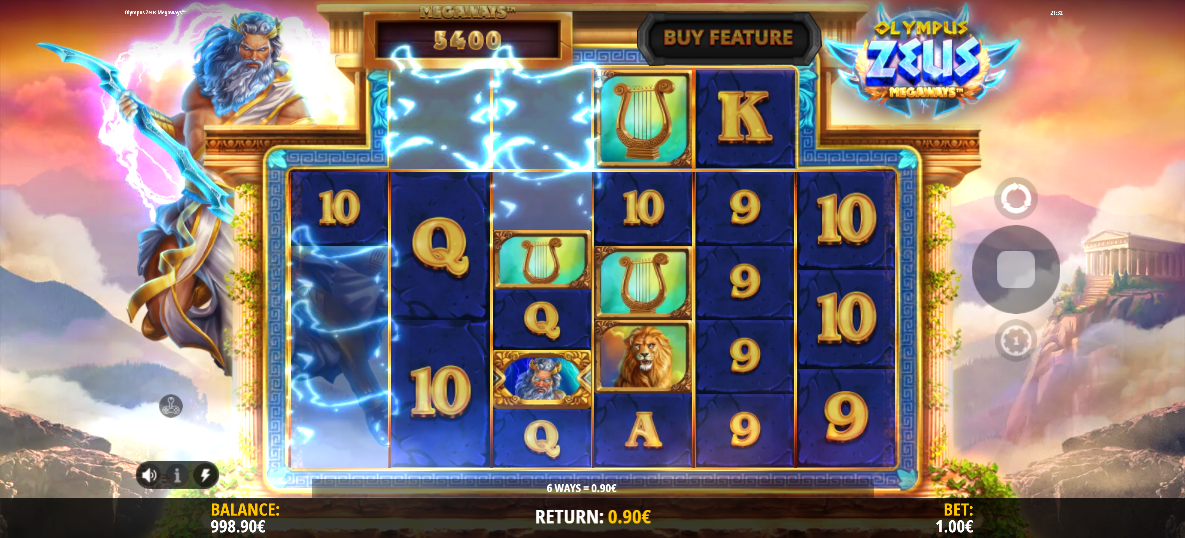 Olympus Zeus Megaways Big Win
